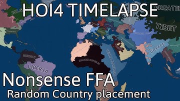 Nonsense FFA (Random Country Placement) - HOI4 Timelapse