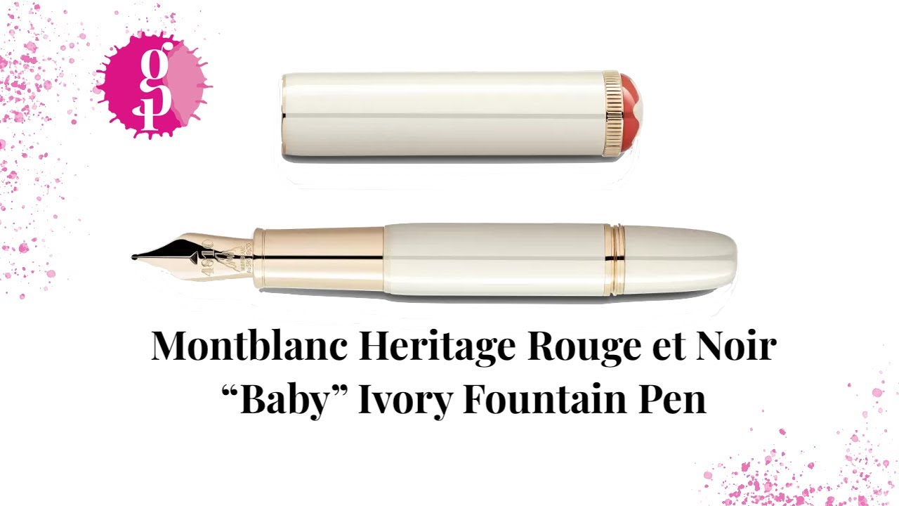 Stylo bille noir Montblanc Heritage Rouge et Noir « Baby » Edition