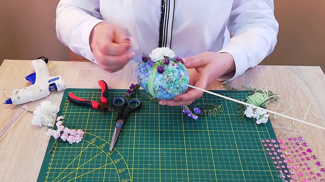 Dekoracja jaja styropianowego cz. 2