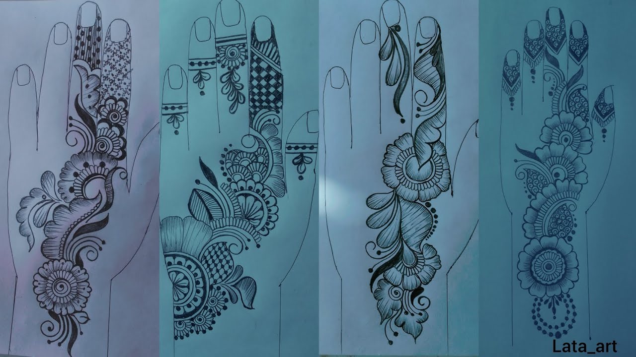 4 Beautiful mehndi design Arabic / mehndi design / Back hand mehndi design 2025