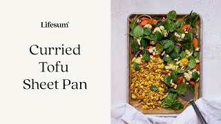 Healthy &amp; Quick Curried Tofu Sheet Pan Recipe | Lifesum Sheet Pan Series
