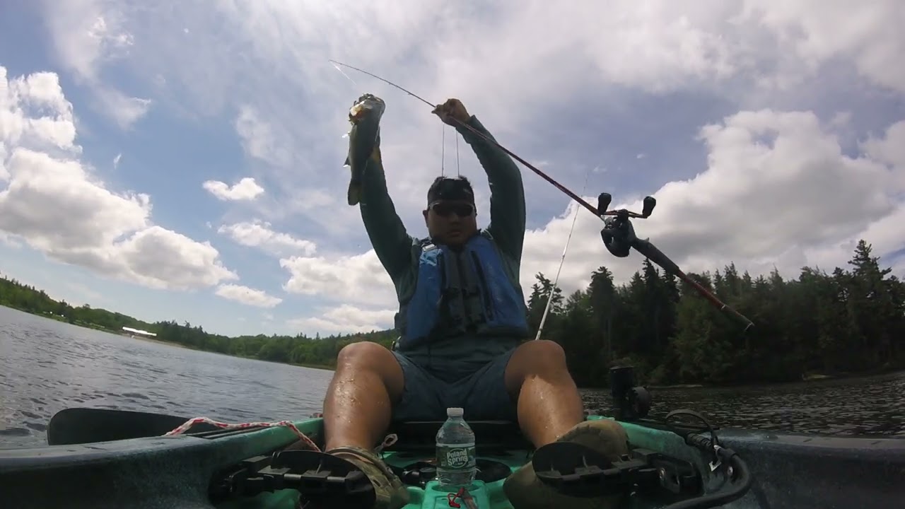 Early Summer Kayak Bass Fishing at North South Lake State Park