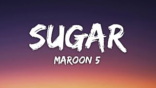 Video thumbnail of "Maroon 5 - Sugar (Lyrics)"