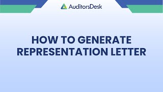 How to generate Representation Letter