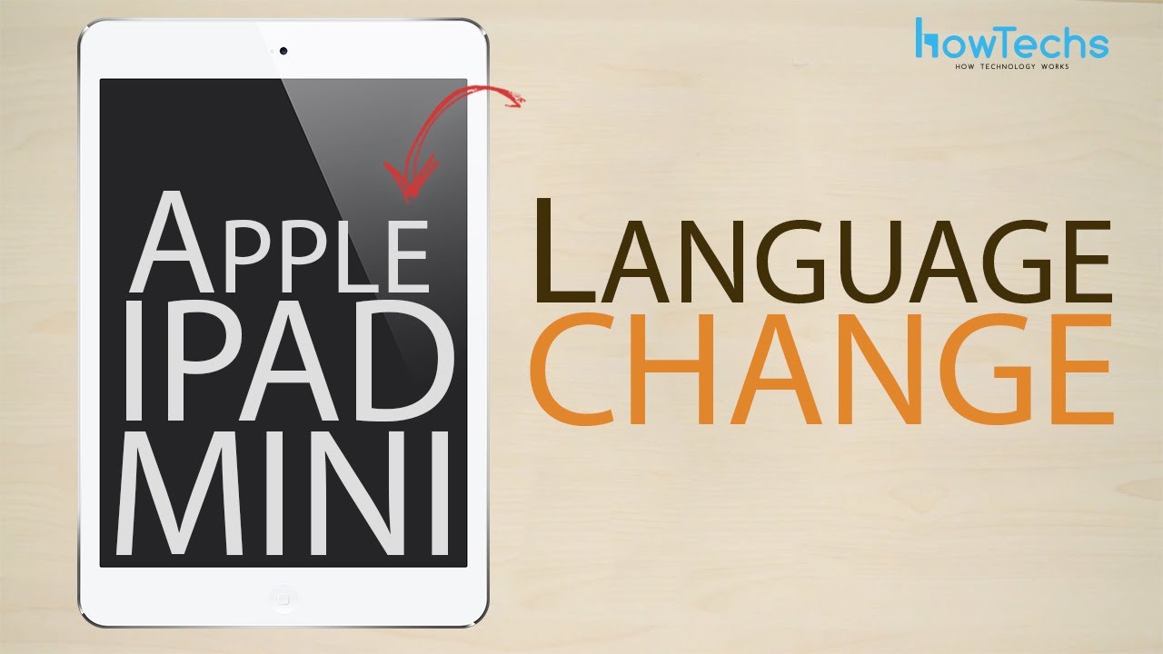 Apple iPad mini Language change - YouTube