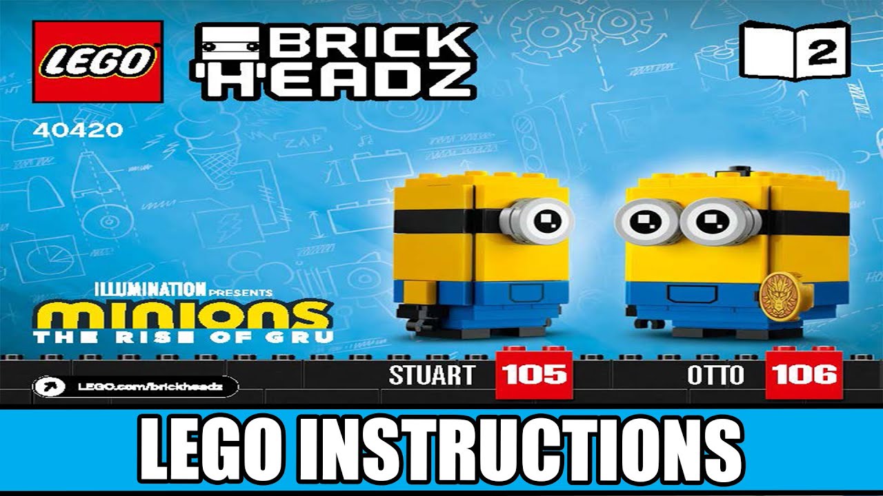 Gru, Stuart and Otto LEGO instructions