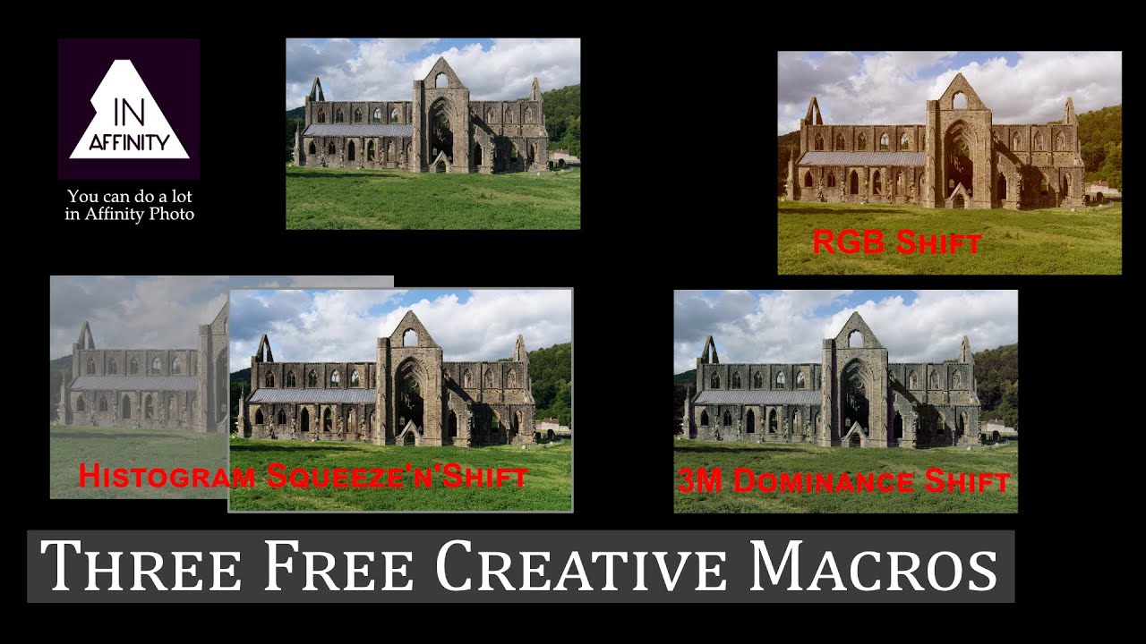 Three Free Creative Macros for Affinity Photo - YouTube