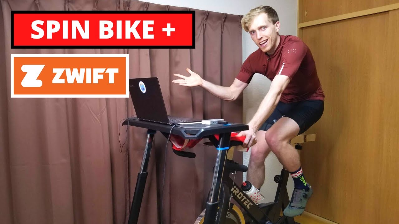 zwift on a spin bike