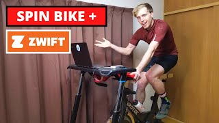 My Indoor Cycling Setup Tour  How to Use a Spin Bike on Zwift