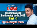 Insolvency&Bankruptcy Code with Latest Amendment For CA Final/CS/CWA -Nov19&May20-By SWAPNIL PATNI