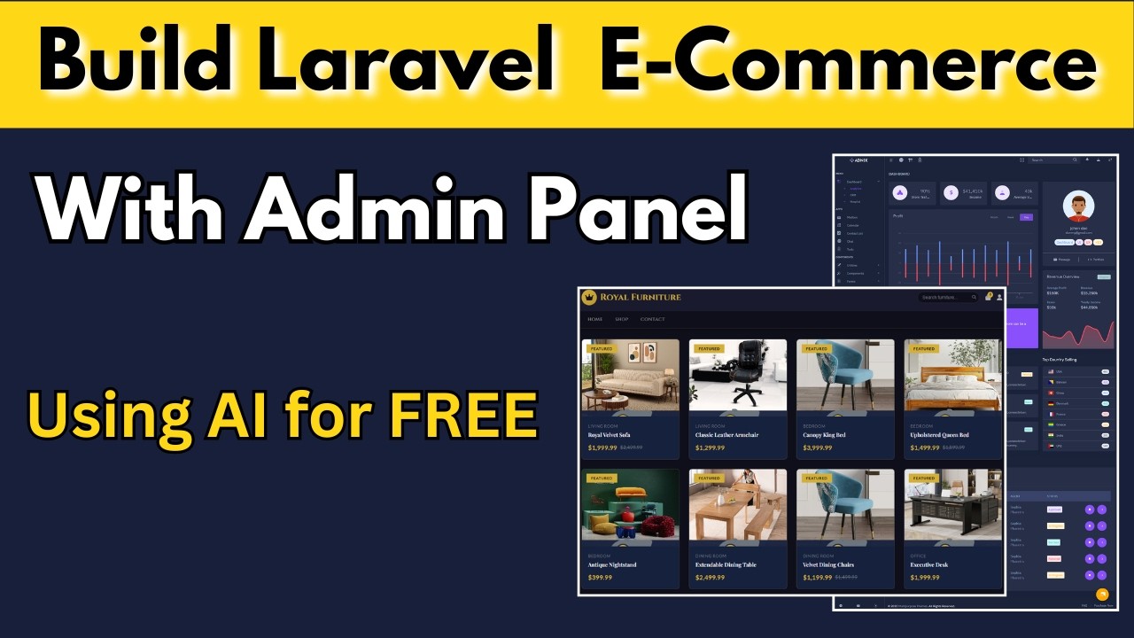 Build a Complete Laravel eCommerce Website with Admin Panel Using AI ...