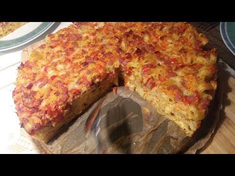 Видео рецепт Пицца из макарон