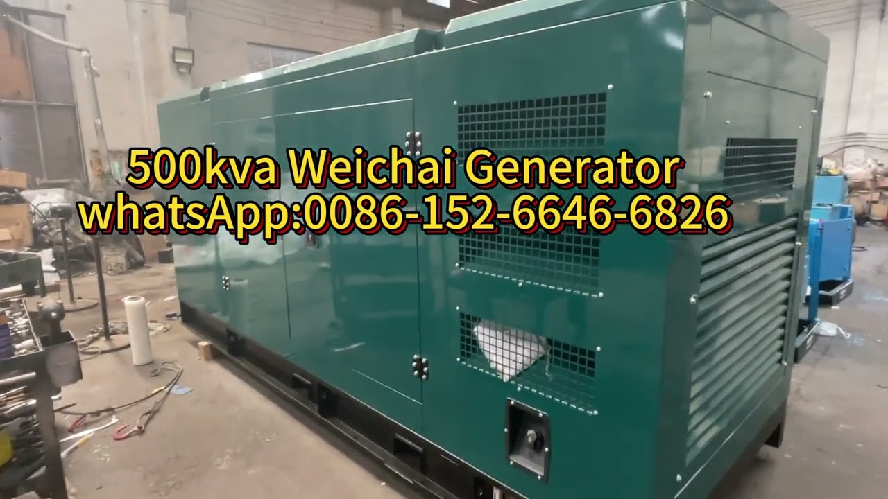 400kw 500kva weichai silent generator low noise generator set soundproof diesel genset with canopy