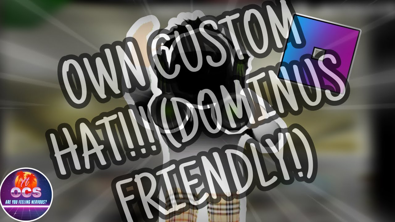 How To Make Your Own Roblox Hat Make A Dominus And Wear It Youtube - how to make a dominus in roblox studio