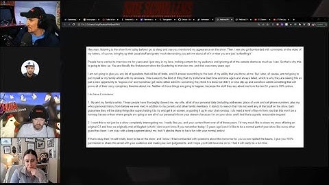 Stuttering Craig Reads Email from DSP And His Response