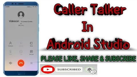 How to make a Caller Talker App On Button Click in Android Studio | MakePhoneCall | Techno Trak