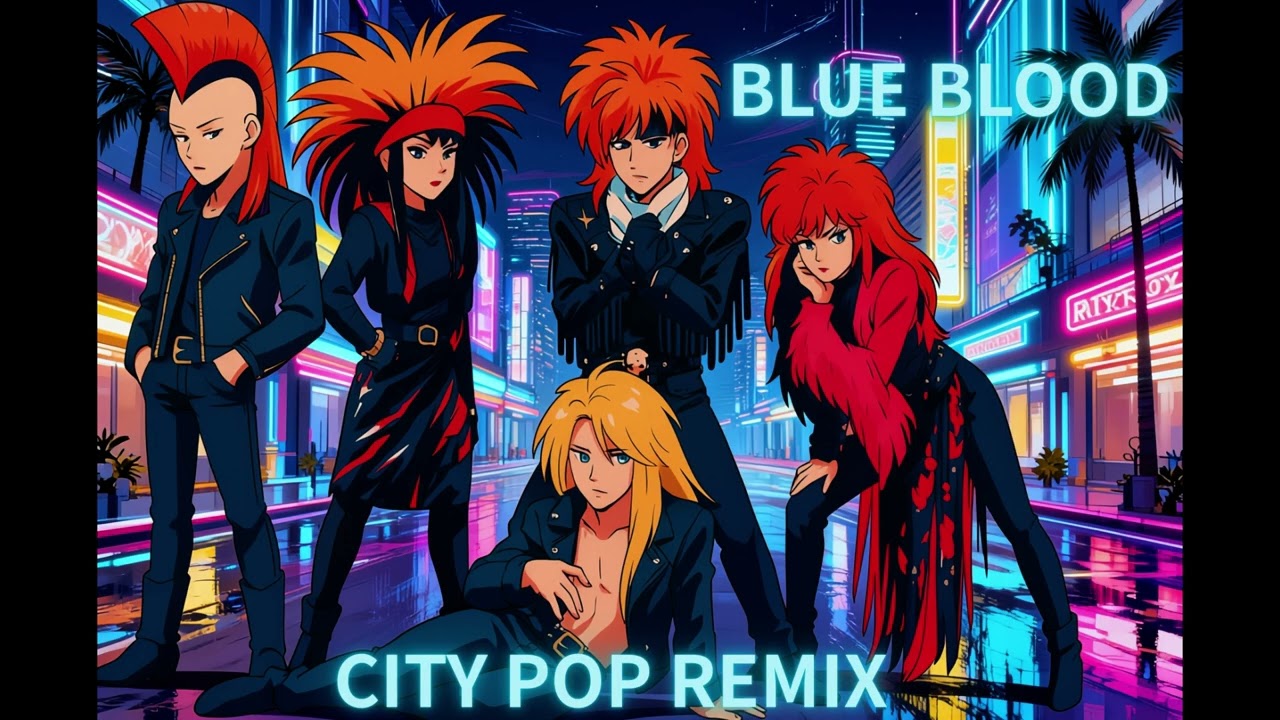BLUE BLOOD / X JAPAN (Cover) - CITY POP REMIX ver.| FakeMusic