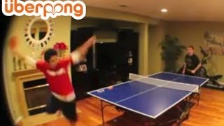 Epic Ping Pong Fail - Spinning Face Smack