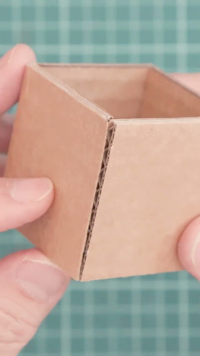Cardboard Craft Basic - CUBE- #cardboard #chrismascraft #diy