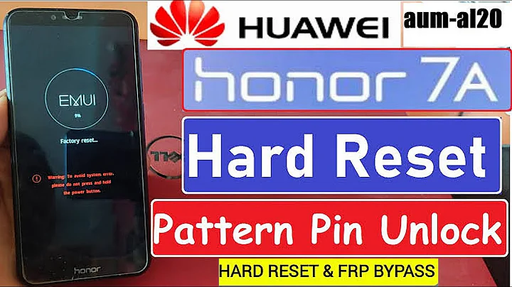 Honor 7A (AUM-AL20) Hard Reset or Password Unlock Easy Honor X7b, X8a, X8b, X9b, Magic 6 Lite, Pad