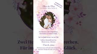 eCard Save the Date Unsere Hochzeit