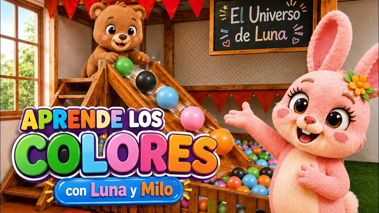 Colores para niños con Luna y Milo