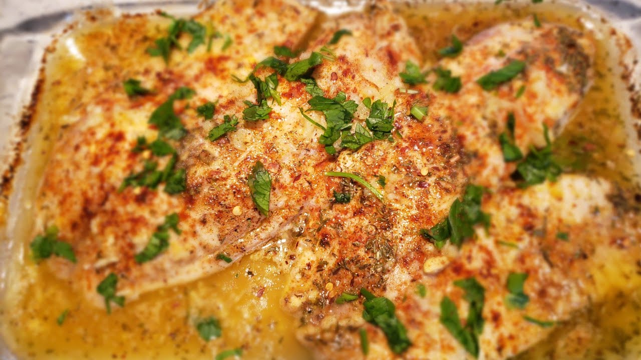 Baked Lemon Butter tilapia|THE BEST EVER| Home cooking| Tess Cordell Kitchen