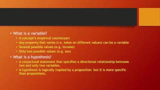 Operationalization of Concepts