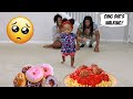 BABY LIYAH CHOOSES WHAT WE EAT FOR 24 HOURS!! *SHE WALKS FOR THE FIRST TIME!!*