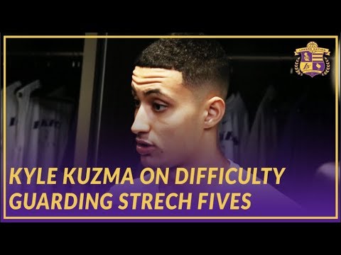 Lakers Post Game: Kyle Kuzma Talks About His Matchup with Vucevic & Playing Small Ball Center