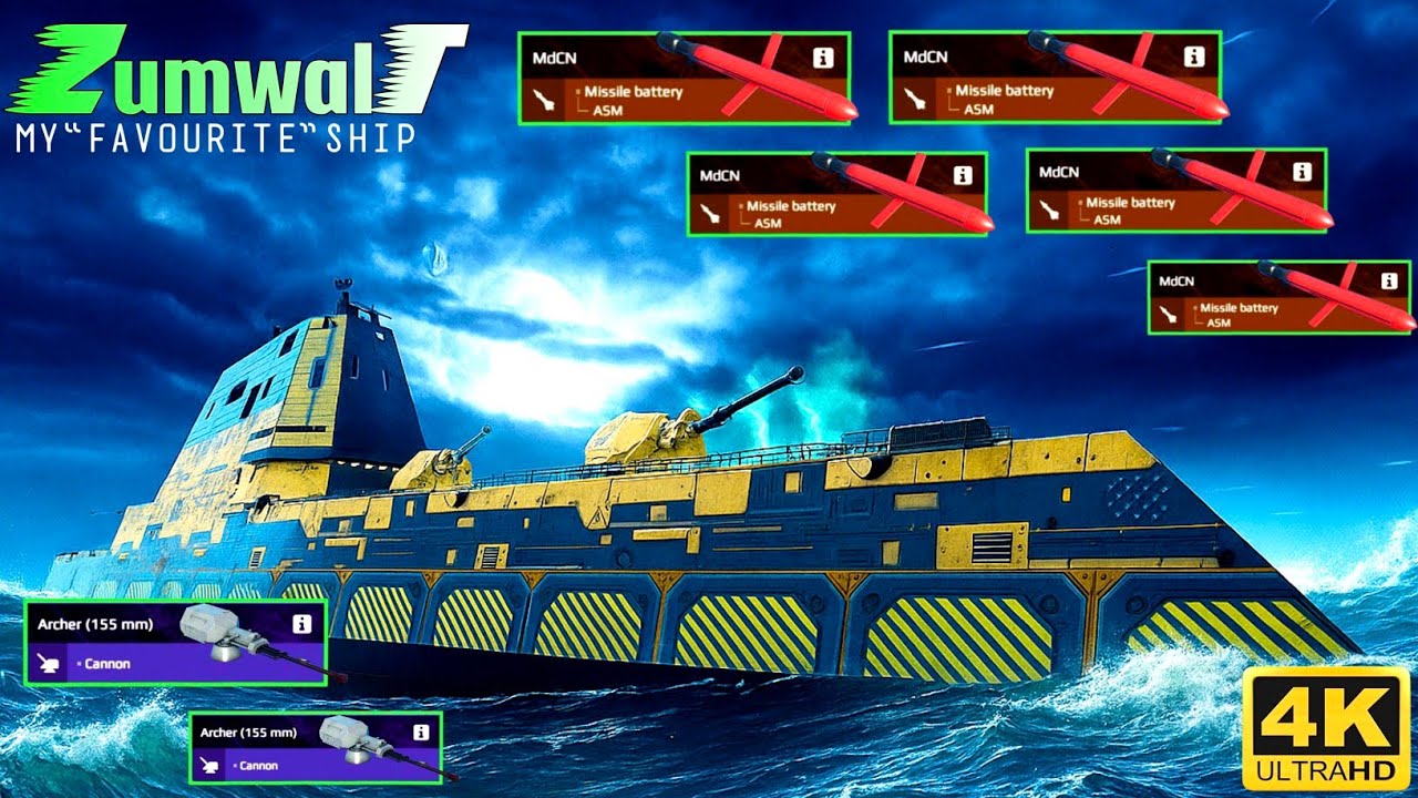 Is 5x MdCN Missile🚫 on Zumwalt a CHEAT in Modern Warships?