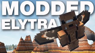 Minecraft player shares a fun way to use Elytra with Do a Barrel Roll mod