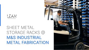 LEAN Sheet Metal Storage Racks @ M&S Industrial Metal Fabricators #sheetmetalstorageracks