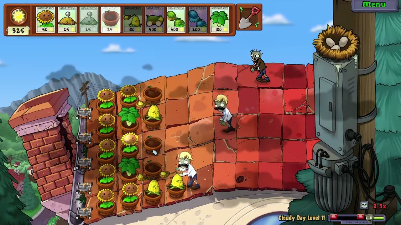 JAK PRZEJŚĆ POCHMURNE POZIOMY NA DACHU!!! PLANTS VS ZOMBIES REPLANTED Odcinek 22