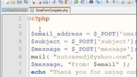 PHP EMAIL FORM P4