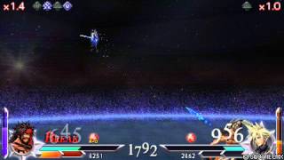 Dissidia Final fantasy 012 Jecht Lv.100 vs Cloud Strife Lv.100