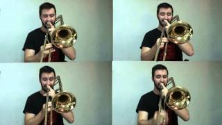 Video thumbnail of "MUSIC EVOLUTION - Arrangement for trombone quartet (just the beginnig)"