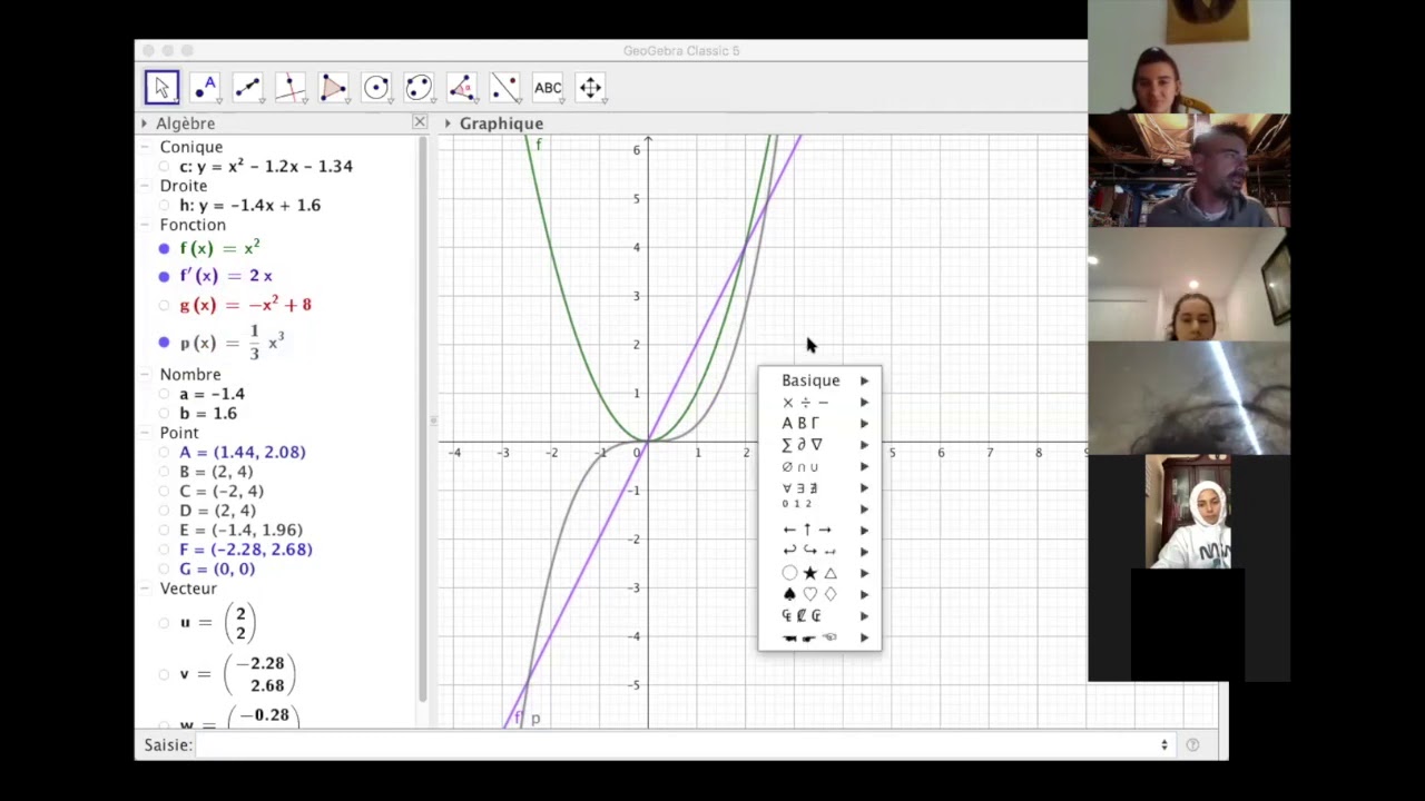 tutoriel geogebra video2 - YouTube