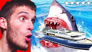 500 METRE DEV KÖPEK BALIĞI BULDUM VE ONA DÖNÜŞTÜM 🦈 - GTA 5 MODS