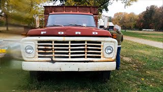 The $500 Ford F600 Dump Truck. Will it Start & Stop