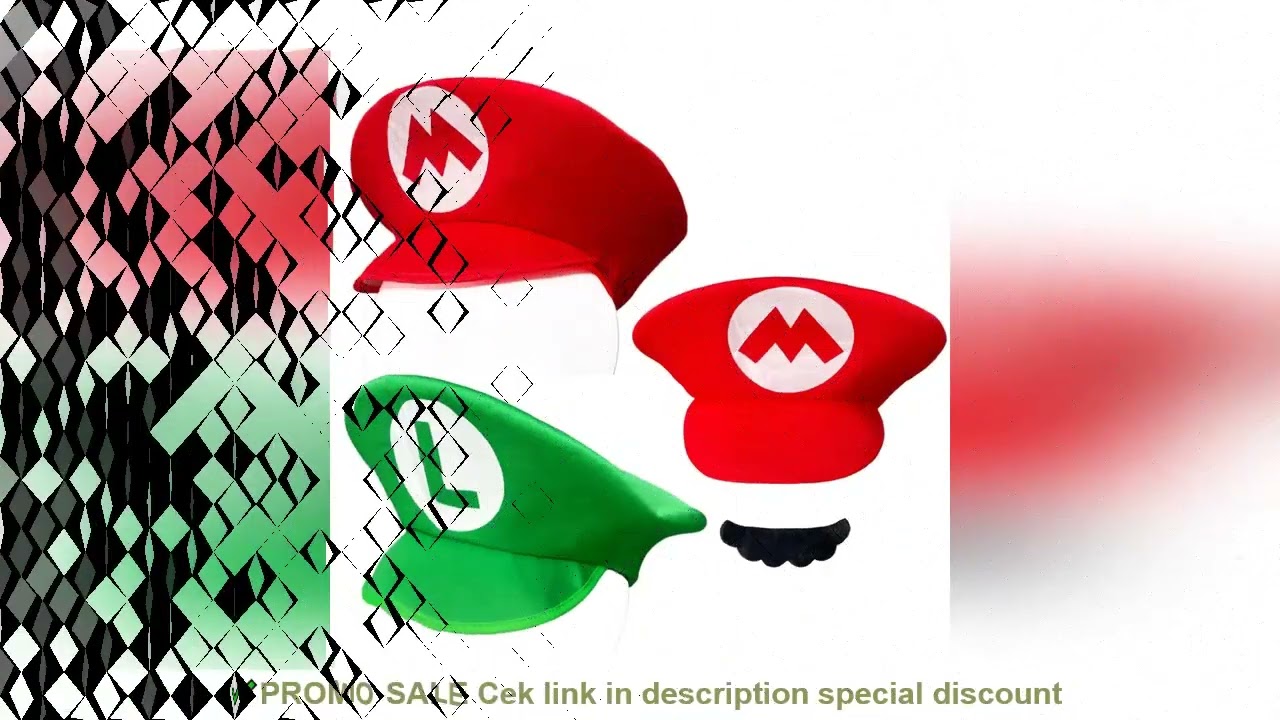 Adults Game Super Luigi Bors Cosplay Hats Funny Red Green Cap Halloween Party Cosutmes Accesorries X