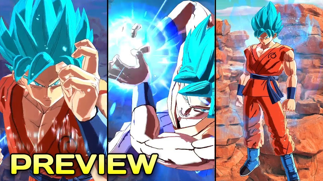 Super Saiyan God Ss Goku Preview Dragon Ball Legends Youtube