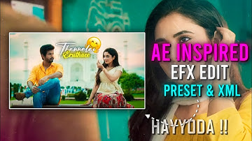 Chaleya Edit ll Ae inspired Preset ll Xml file for Alight Motion #alightmotion