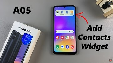 How To Add Contact Widget To Home Screen On Samsung Galaxy A05