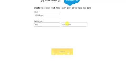 Use a form to create a new Salesforce lead if one doesn
