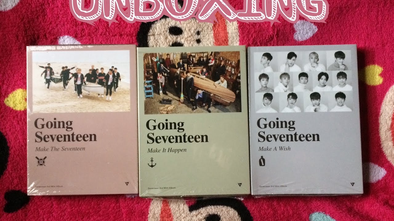 Unboxing #8 Going Seventeen Album SET ( All Versions ) - YouTube