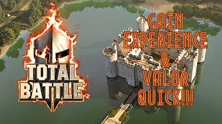 TOTAL BATTLE HOW TO For SMALL PLAYERS | Gain A LOT of Valor & Level Up Your Captains!!!