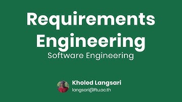 Requirements Engineering - Lecture 3 - Introduction to Software Engineering 2021