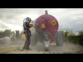 Blasting A Slurry Tank Using An Applied 100 Litre Blast Machine