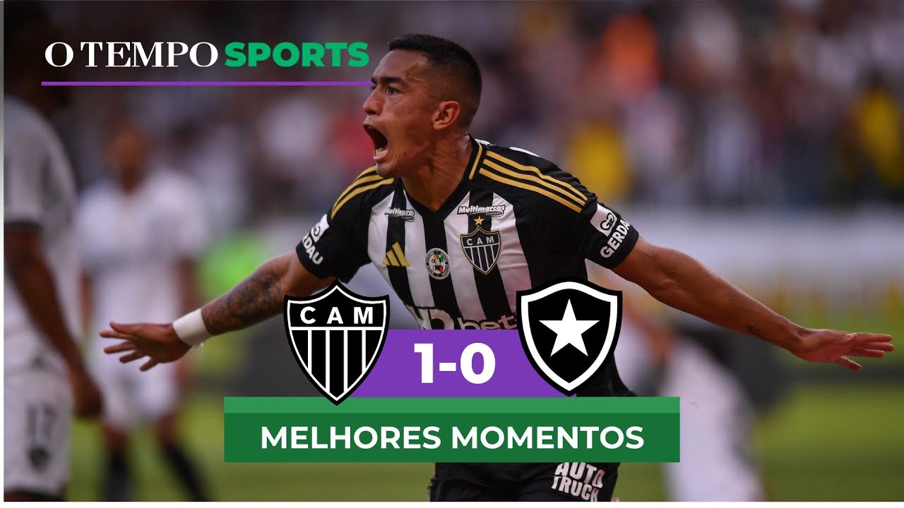 ATLÉTICO 1 X 0 BOTAFOGO - Veja os MELHORES MOMENTOS da partida - YouTube